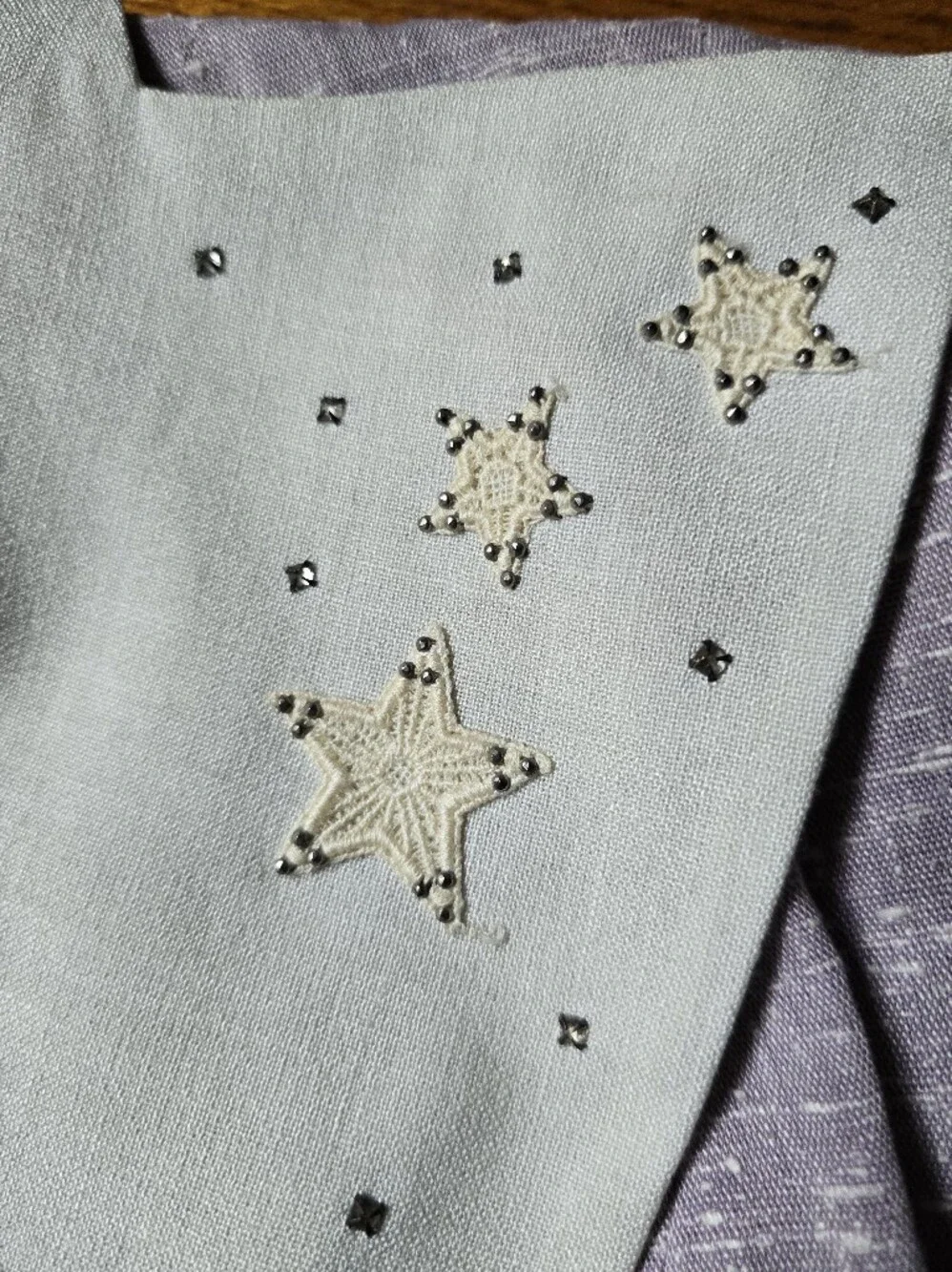 Vintage 40s or 50s Retro Linen Texture Suit Jacket Grey Lilac XXS